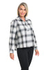 Crinkle Windowpane Chill Pullover