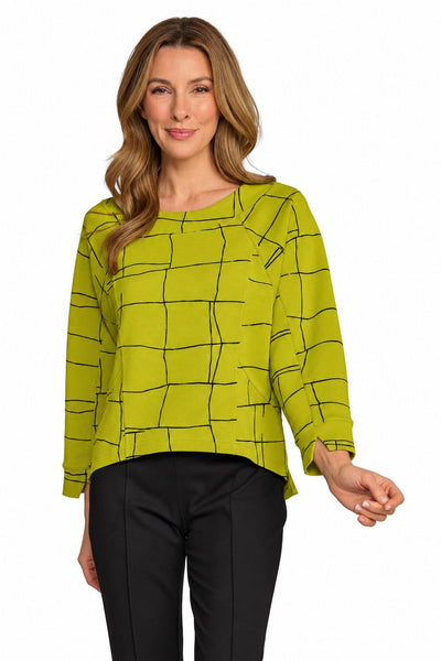 Feather Lux Border Stitch Top