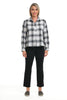 Crinkle Windowpane Chill Pullover