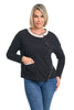 Crinkle Double Faced Metro Pullover