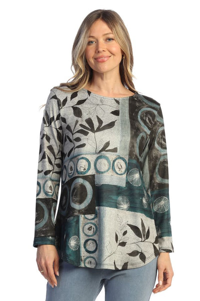 Nora Leaf Brushed Top