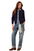 Mixed Media Sweater Jacket