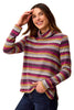 Striped Funnel Neck Sweater