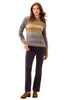 Striped Mock Neck Sweater