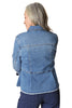 Stretch Denim Peplum Jacket