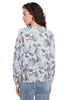 Side Button Floral Sweater
