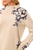 Double Knit Scroll Sweater