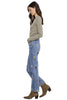 Embroidered Daisies Jean