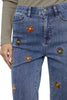 Embroidered Daisies Jean