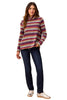 Striped Funnel Neck Sweater