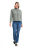 Crimped Funnel Neck Top