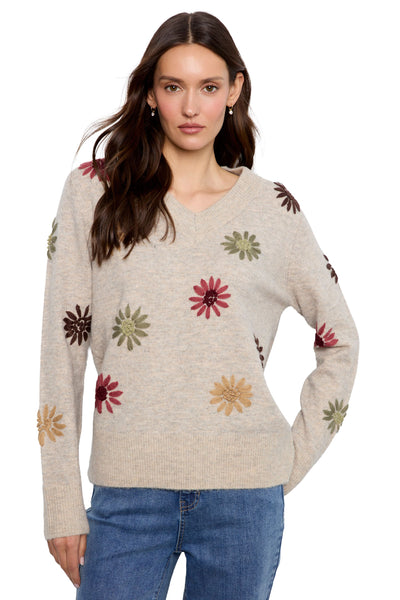 Floating Flowers V Sweater