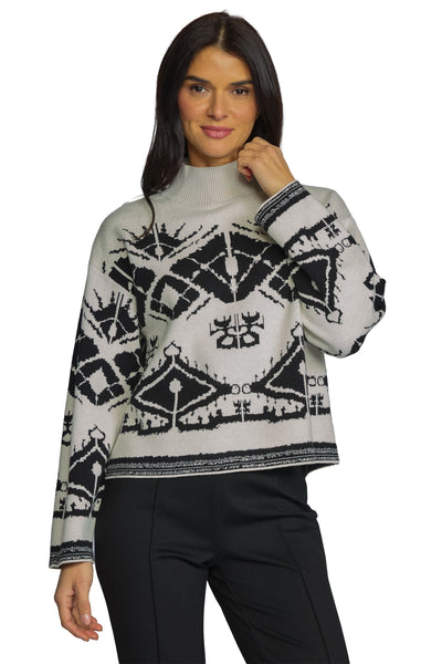 Graphic Fair Isle Sweater