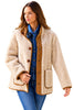 Faux Suede Reversible Coat