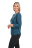 Black Striped Boatneck Top