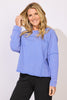 Color Washed Terry Weekend Crew