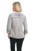 Zinnia Embroidered Pullover Blouse