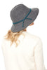 Boiled Wool Fedora with Rope Trim