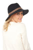Boiled Wool Fedora with Stripe