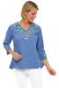 Jessie Embroidered Pullover Blouse