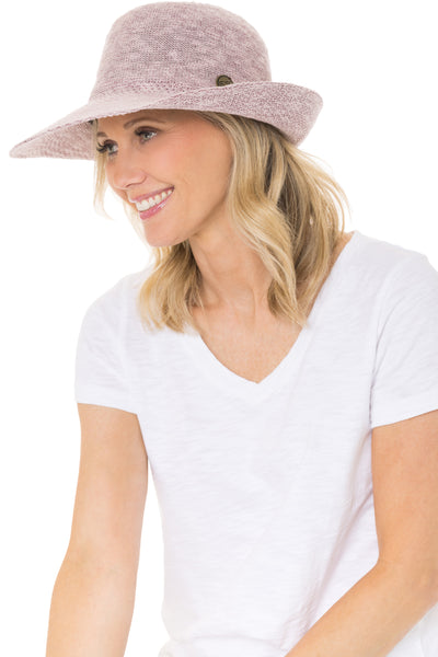 Pastel Cotton Crushable Turn Brim Hat